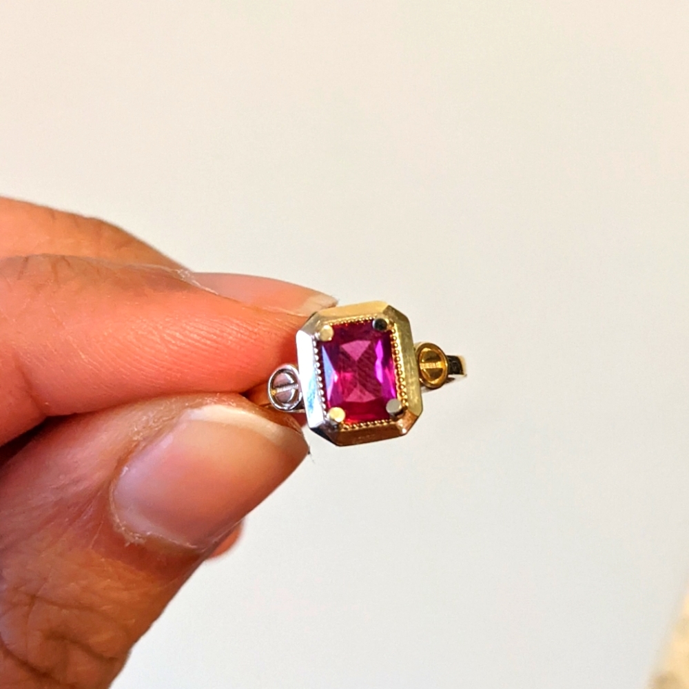 Solid 9k gold Ruby ring